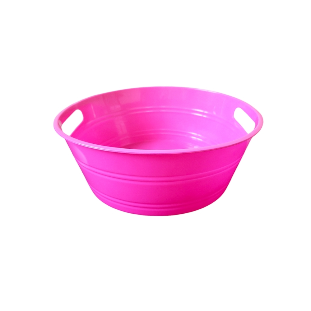 Greenbrier Plastic Bubble Gum Pink Storage Tub